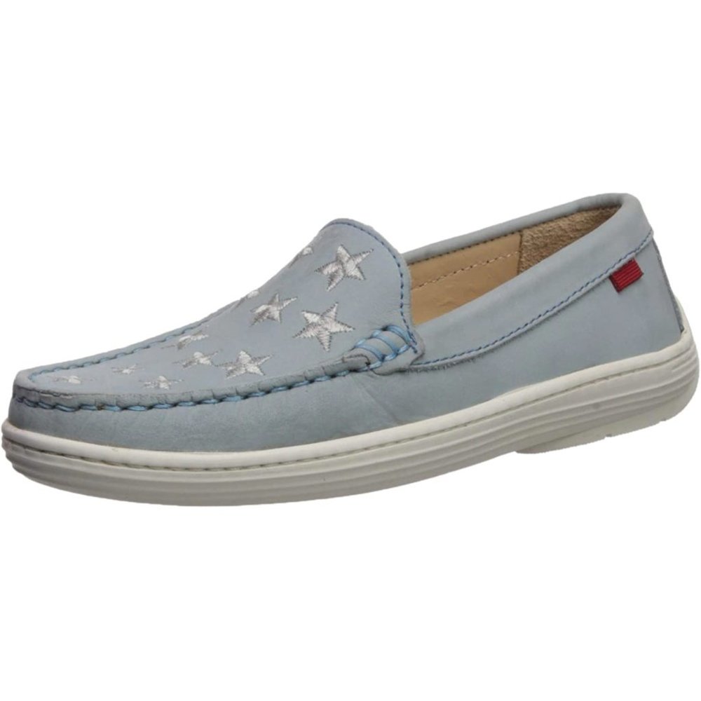MARC JOSEPH NEW YORK Unisex-Child Leather Driver with Gold Star Detail Loafer - Picture 2 of 7